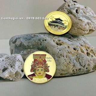 Xu Bà Chúa Xứ Châu Đốc Mạ Vàng In Màu làm quà tặng lưu niệm - SP007379