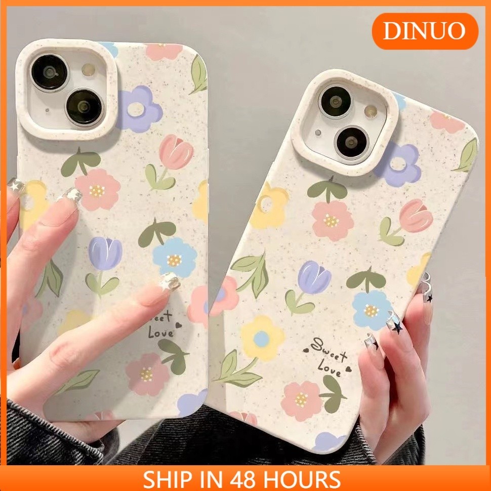 ốp lưng Ốp Điện Thoại Hình Hoa Tulip Chống Sốc Thân Thiện Với Môi Trường Cho iPhone 11 15 PRO MAX 14 13 PRO MAX 12 XR XS 7 Plus 8