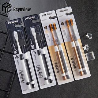 2 Cái/gói Bộ Bàn Chải Đánh Răng Người Lớn Đầu Nhỏ Lông Mềm Bàn Chải Thay Thế Du Lịch Di Động Bàn Chải Đánh Răng Làm Sạch Sâu Bàn Chải Đánh Răng
