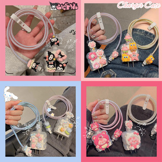 Vỏ Bảo Vệ Hộp Sạc Nhanh Thời Trang Sanrio Kuromi Cho Iphone 18W / 20W