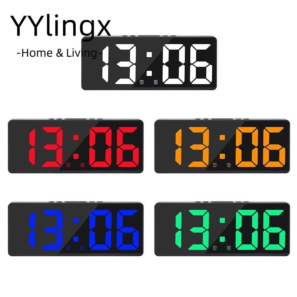 YYlingx Đồng Hồ Điện Tử Để Bàn Có Đèn LED Kỹ Thuật Số