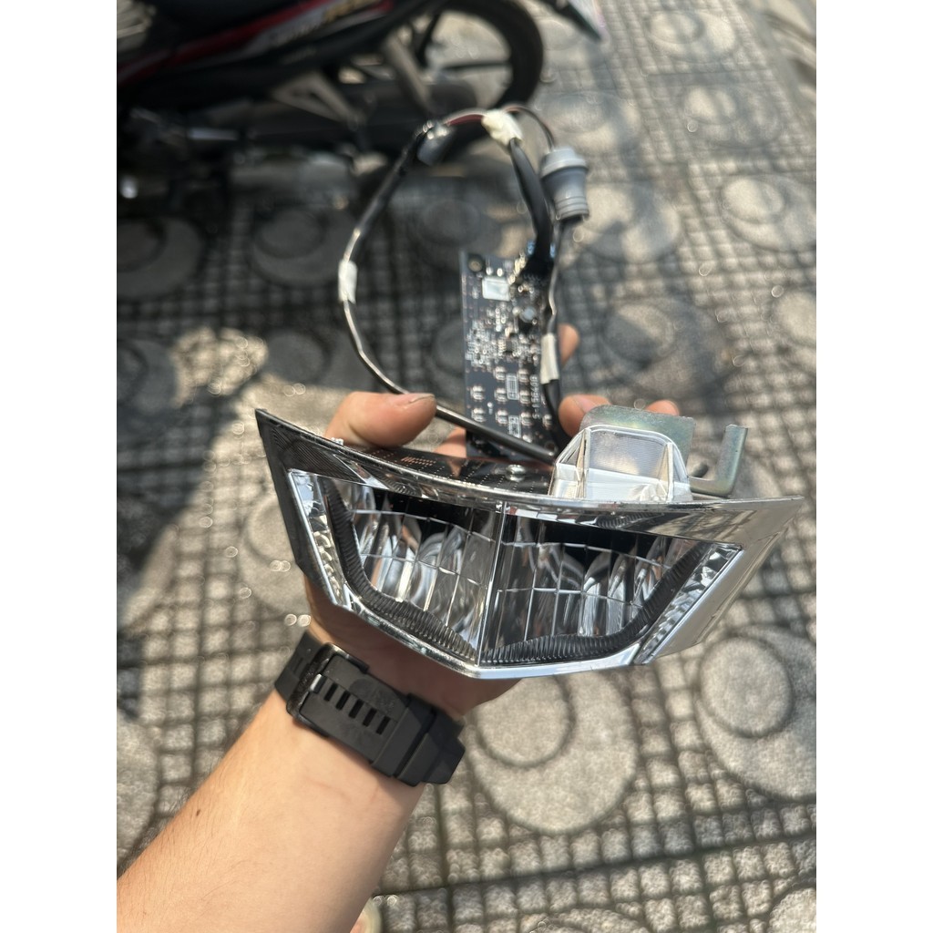 Mạch LED + Choá Phản Xạ cốt Ex155 Tháo Từ Đèn Pha Zin
