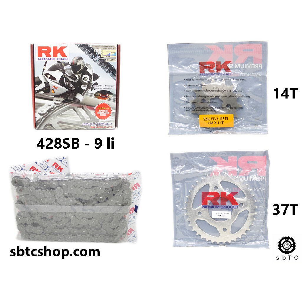 NSD Nhông sên dĩa RK Suzuki Viva Fi 115 chính hãng