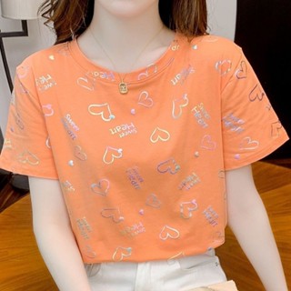 Áo Thun Tay Ngắn Dáng Rộng In Họa Tiết Thời Trang Mùa Hè 2023 Phong Cách Hàn Quốc Cho Nữáo croptop set đồ nữ áo phông áo áo kiểu áo thun áo sơ mi nữ áo sơ miáo thun tay ngắn nữ áo sơ mi kiểu nữ, áo sơ mi tay áo hoodie basic