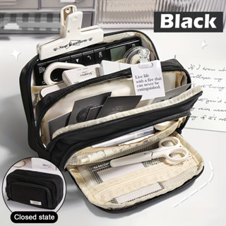 Hộp Đựng Bút Kawaii Dung Tích Lớn Có Trâm Cài Bút Dễ Thương Cho Học Sinh Quay Lại Trường Đồ Dùng Văn Phòng Phẩm Hàn Quốc