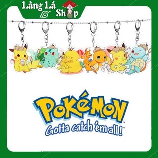 Móc khoá Mica anime Pokemon (Bửu bối thần kì) - Nhựa Cứng Acrylic In 2 mặt sắc nét ( ảnh thật )
