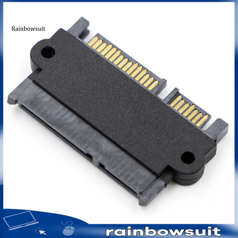 [Rb] SFF-8482 SAS 22 Pin sang 7 + 15 Pin SATA Male HDD Bộ chuyển đổi ổ cứng góc 90 độ