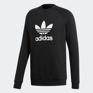 adidas Phong cách sống Áo nỉ Trefoil Warm-Up Crew Nam Đen CW1235