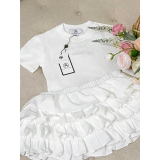 Set Áo Cotton Chân Váy Tầng TKCC ASHYLEY