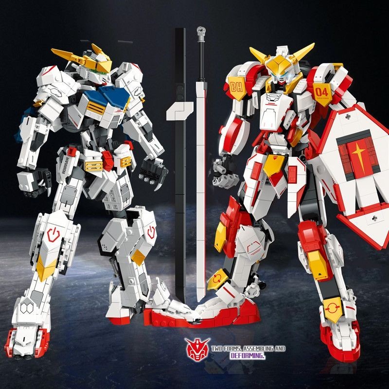 Khối xây dựng Gundam Biến dạng di động Mecha Robot có độ khó cao Barbatos Đồ chơi lắp ráp Lego tương thích