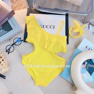 Bikini, đồ bơi trơn 2 mảnh cho bé gái