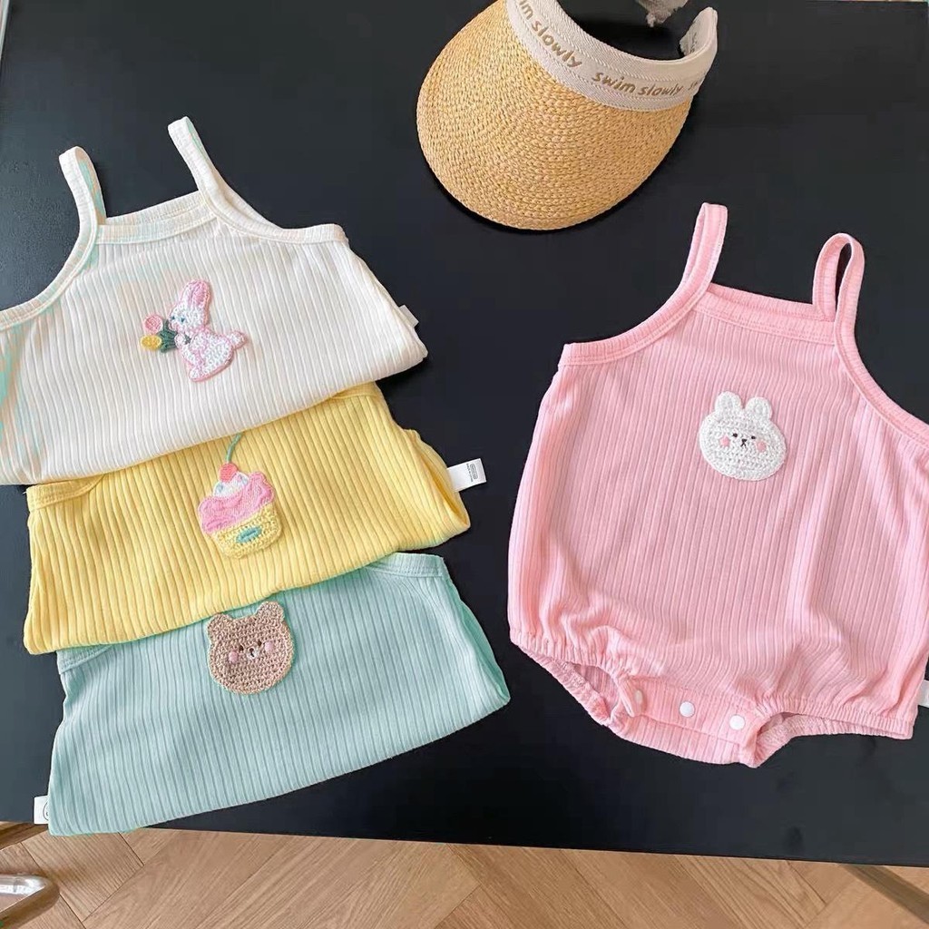 Quần áo trẻ em bộ body ngắn tay bodysuit áo liền quần bộ đồ liền thân Babyshop88 cho bé trai bé gái M30.05-1