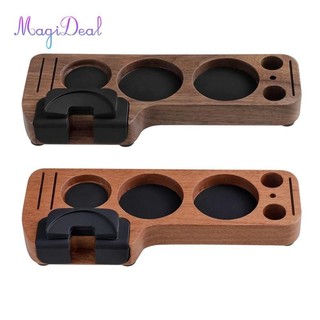 MagiDeal Đế đựng cà phê bằng gỗ Đế phân phối Espresso 51mm 53mm 54mm 58mm