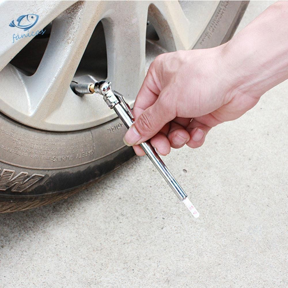 Đồng hồ đo kiểm tra áp suất lốp xe ô tô hình bút bằng thép không gỉ [Fanicas.vn]