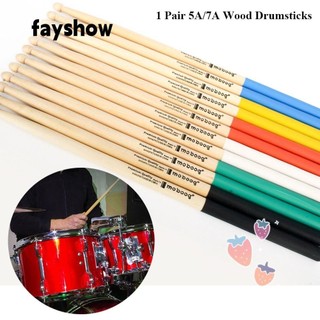 1 Cặp Dùi Trống 5A / 7A Bằng Gỗ Chất Lượng Cao