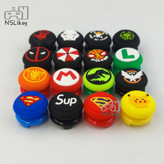 Nslikey 2 Chiếc Analog Stick Grips Thumbsticks Cover Set Cho PS4 PS5 Bộ Điều Khiển FPS Extender Thumbstick Cover Thumb Grip Silicone Joystick Nút Cover