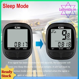 Xe đạp Máy tính chống nước Thiết bị đi xe đạp LCD Máy đo tốc độ xe đạp