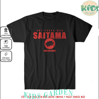 Áo thun One Punch Man Saitama (Black) ngắn tay