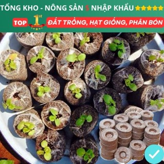 Viên Nén Xơ Dừa Mini 50 Viên, Ươm Hạt Giống, Ươm Cây Con Tiện Lợi, Đầy Đủ Dinh Dưỡng, Cây Phát Triển Nhanh Cực Tốt