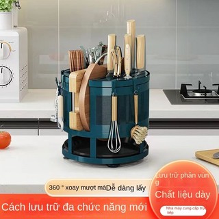 Nhà bếp xoay được dao hộ gia đình đũa ống thớt giá để đồ lắp đặt giá thoát nước miễn phí