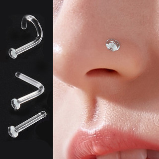 1 Chiếc Mới Mờ Vô Hình Đơn Giản Phù Hợp Với Mũi Nhẫn Nữ Kính Chống Dị Ứng Cơ Thể Xuyên Trang Sức