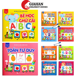 Sách - bộ sách tự xóa thông minh - dành cho bé học mẫu giáo