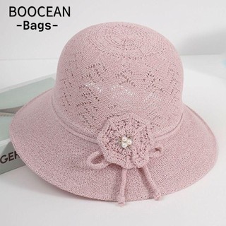Mũ chống nắng BOOCEAN, Mũ rơm thoáng khí hoa, Mũ đi biển có thể gập lại chống nắng