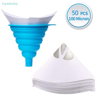 50pc giấy lọc sơn lọc lọc phễu giấy dùng một lần 100 lưới tốt