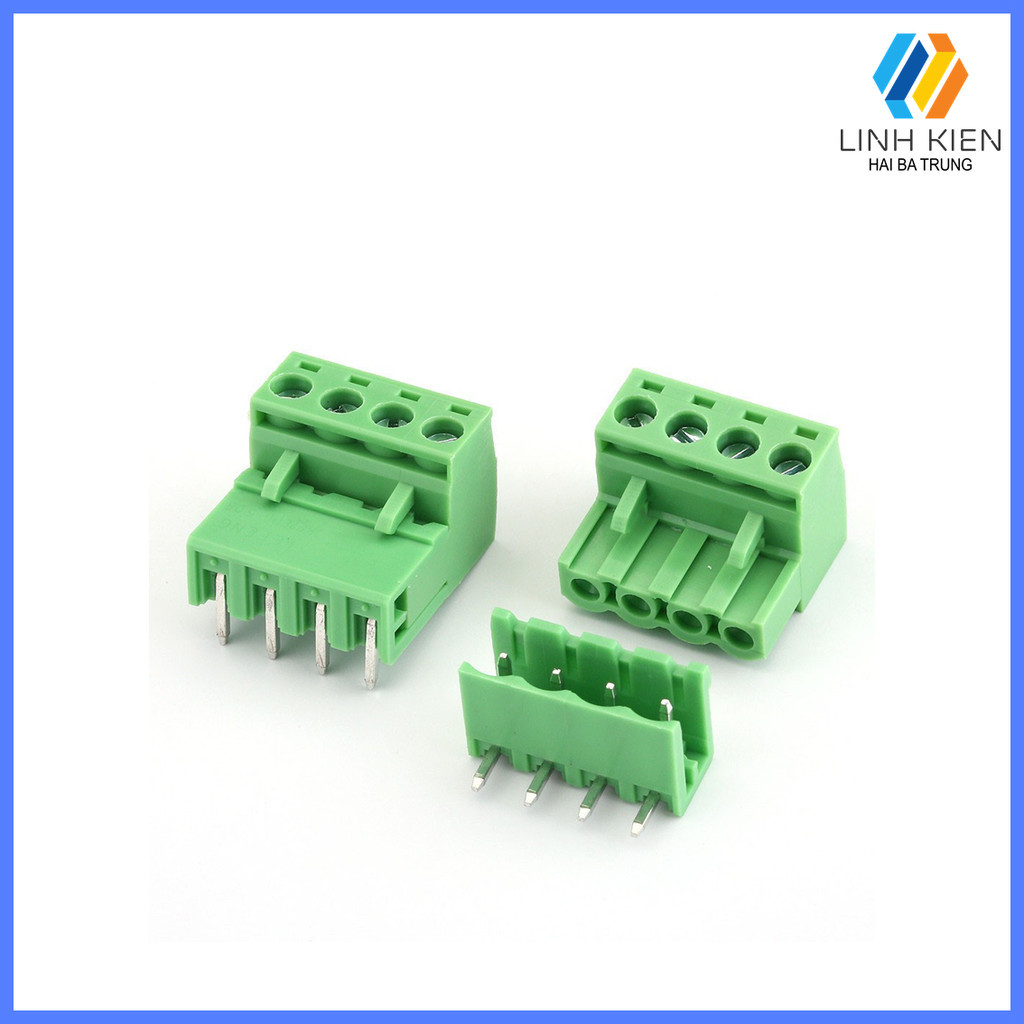 [Có sẵn] CON 2EDG5.08 - 5.08MM - 2/3/4P ( Xanh thẳng)