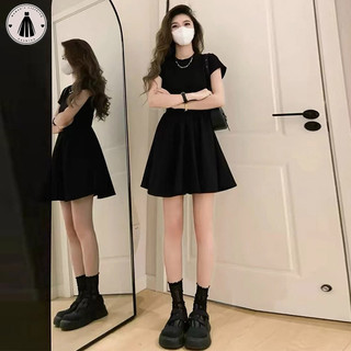 Pháp Hepburn Phong Cách Đen Cao Cấp Tính Khí Đầm Bé Gái Phong Cách Mới Nhỏ Ôm Hơn Nhìn Váy Ngắn