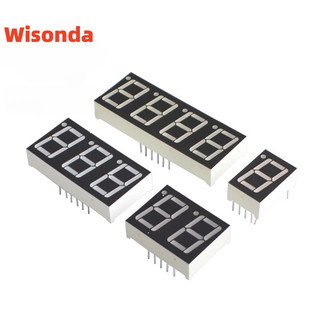 0,56 0,36 inch phân đoạn ống kỹ thuật số anode chung cathode as đỏ 1 2 3 4 bit thời gian ống kỹ thuật số 12 kim màn hình led đỏ