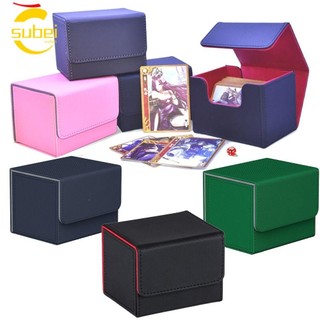 Subei Game MTG Trading Card Holder, Bộ sưu tập trò chơi PU Deck Box, Hộp quà tặng Hộp quà Bảo vệ Thẻ lưu trữ Deck Nam Nữ