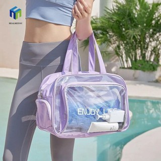 Túi đựng đồ bơi, Túi đựng mỹ phẩm khô ướt tách PVC Túi xách trong suốt, Túi tập thể dục thời trang Túi xách nữ chống thấm nước Túi đi biển mùa hè