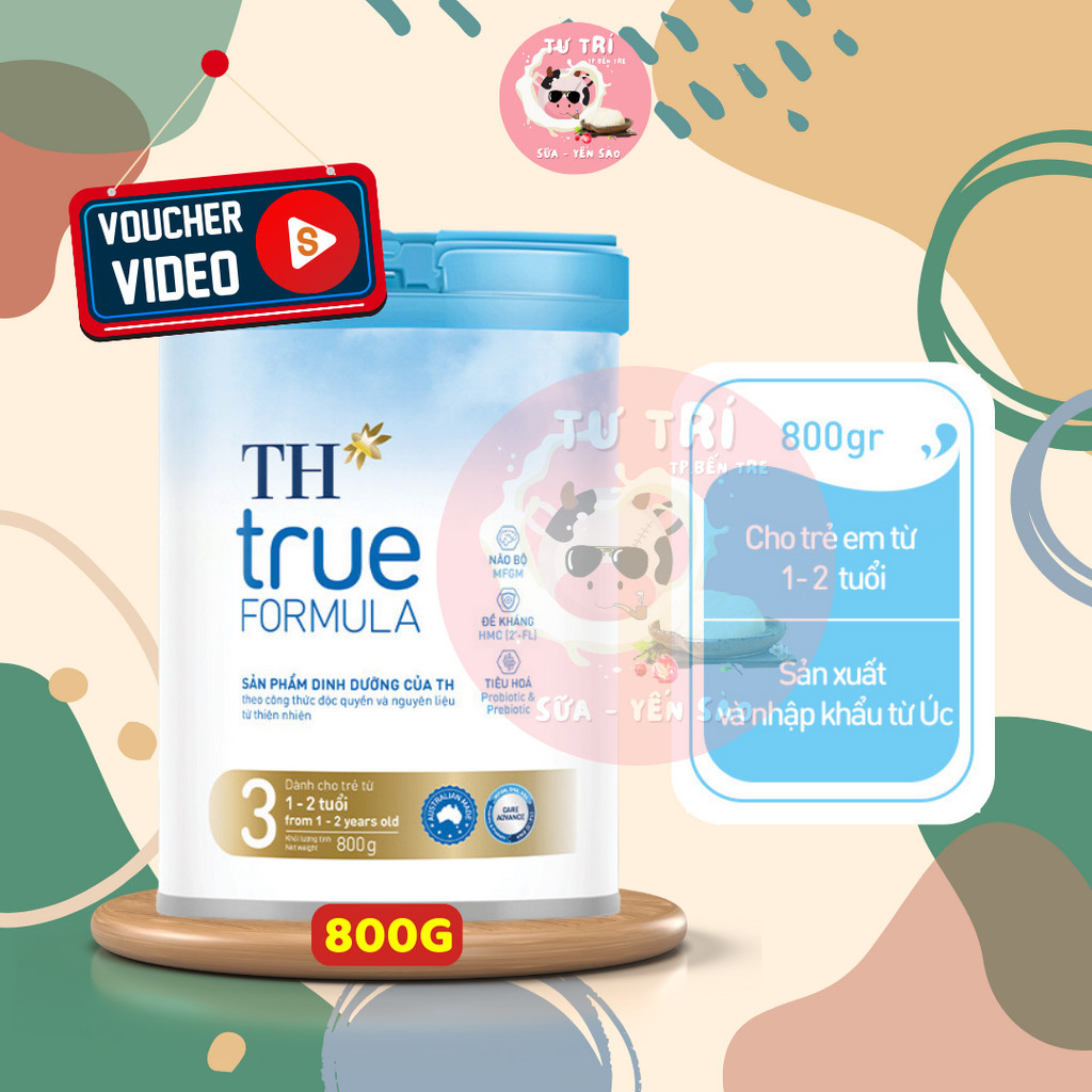 Sữa Bột TH TRUE MILK FORMULA số 3 lon 800g ( 1 - 2 tuổi ) Date 2026