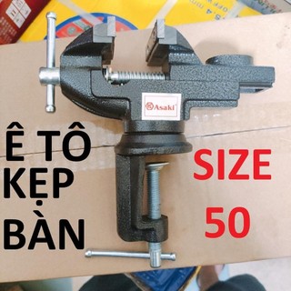 Ê tô kẹp bàn mini mâm xoay 50mm asaki