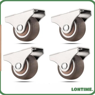 Bánh xe cố định lontime 4 cái, vòng bi mini im lặng 1 '', bánh xe nhỏ bền bỉ bánh xe tủ