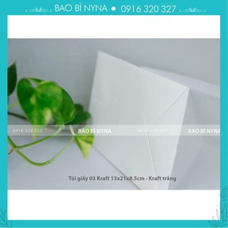 Túi giấy 04 kraft 20x25x10.5cm - kraft trắng