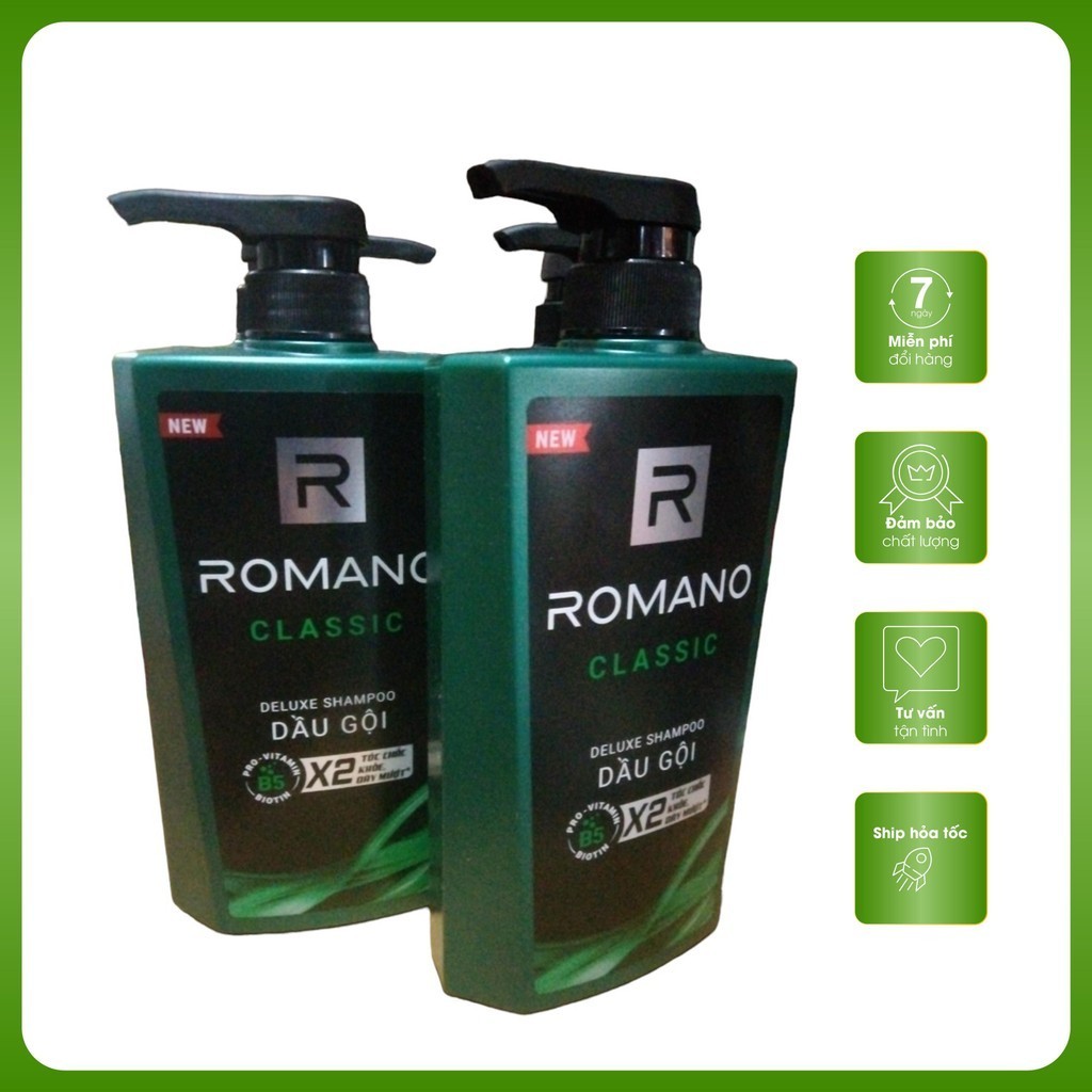 Dầu gội Romano Classic 650g