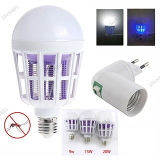 Đèn diệt muỗi 220v đèn ngủ e27 bóng đèn led giết ruồi 9w / 15w / 20w côn trùng chống muỗi repeller vn8b1