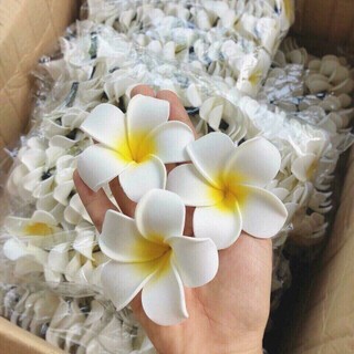 Kẹp tóc hoa đại - kẹp tóc hoa sứ size 6cm