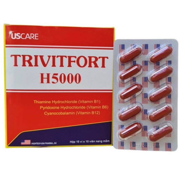 TRIVITFORT H5000 giúp bổ sung Vitamin B1; B6; B12 cho cơ thể; nâng cao thể trạng