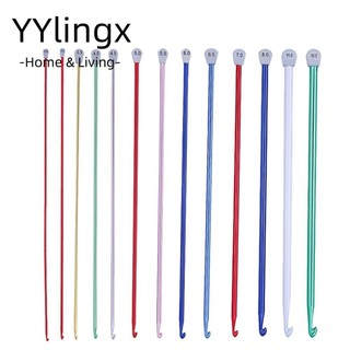 YYlingx cả đều có trong kho]Lanfy Móc kim đan len bằng nhôm kích thước 2.5mm-11mm chất lượng cao