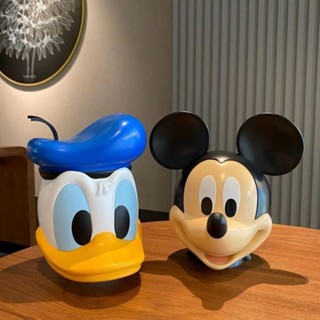 WISLEO Đầu Mickey Con heo đất Chuột Mickey Vịt Donald Phòng khách Tủ TV máy tính để bàn sáng tạo Trang trí trang trí