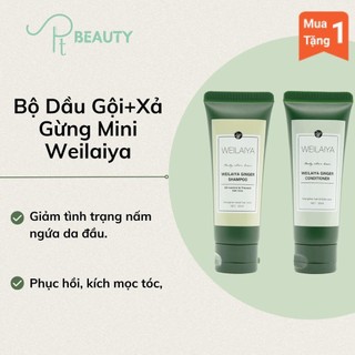 SET MINI - DẦU GỘI XẢ GỪNG WEILAIYA 1 Cặp