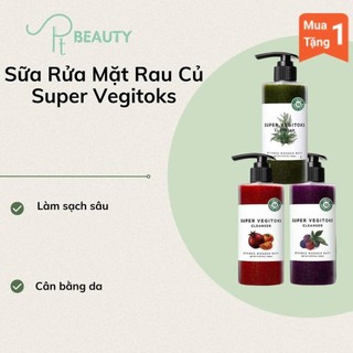 Sữa Rửa Mặt Thải Độc Rau Củ Super Vegitoks & Super Vegiwhip