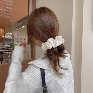 Dây Buộc Tóc Vải Lụa Satin Co Giãn Thời Trang Cho Nữ