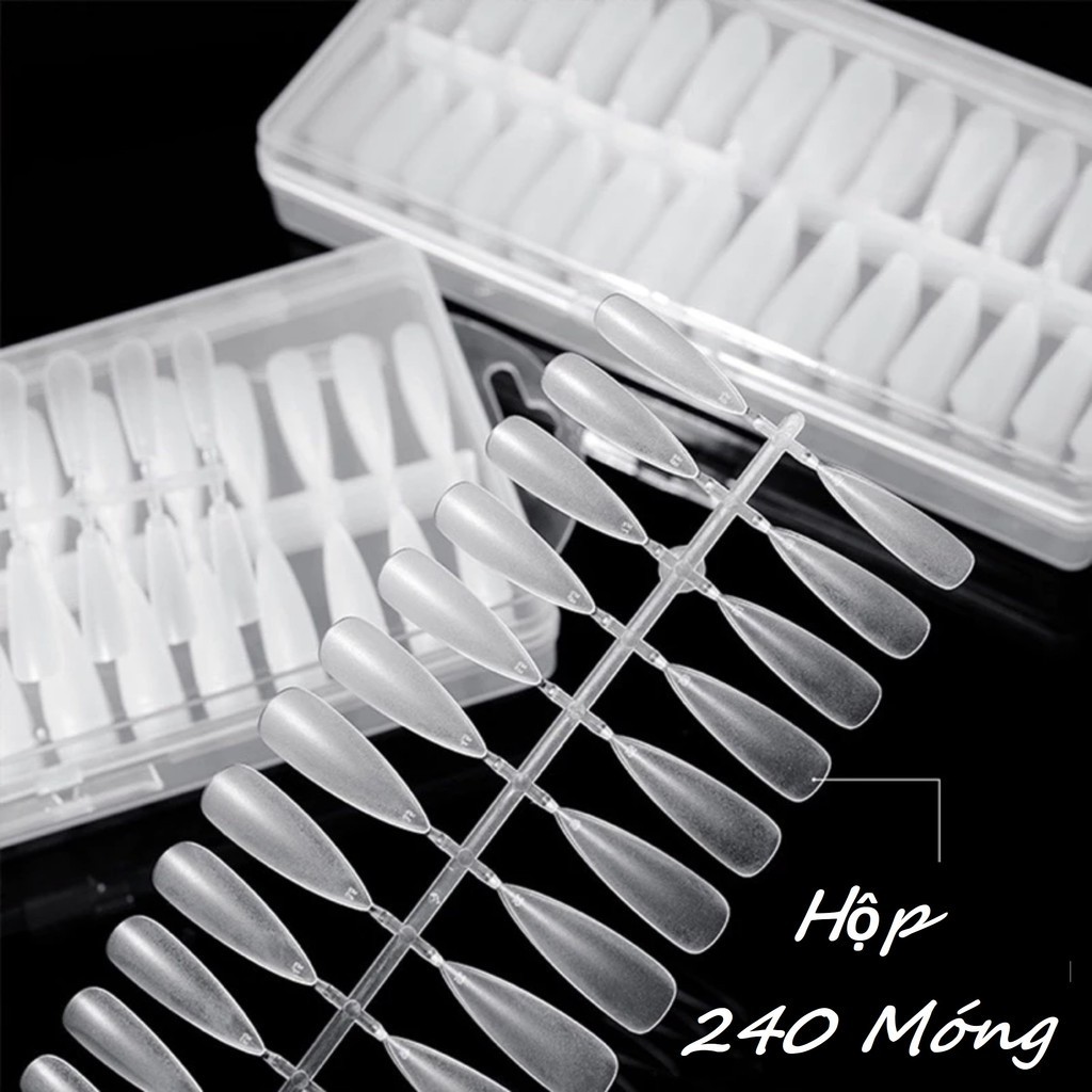 Móng úp nhám thang 240 móng dạng vỉ - nailmishops