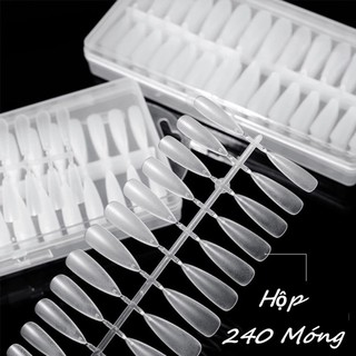 Móng úp nhám thang 240 móng dạng vỉ - nailmishops