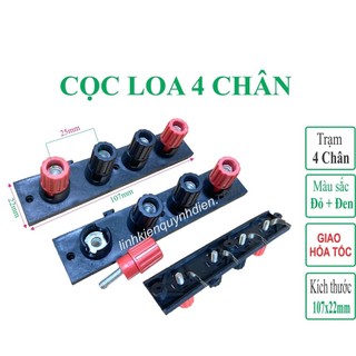 Trạm vặn loa, cọc loa 4 cọc - Linh kiện Điện tử Quỳnh Diễn