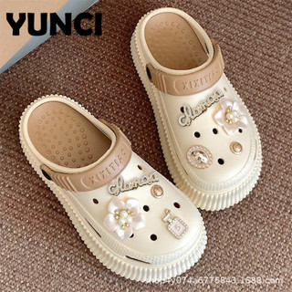 YUNCI dép cross dép kiểu nữ đi chơi Cổ điển Lót êm ái Lịch sự Đa dạng FBT2410STV 5Z240131